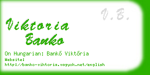 viktoria banko business card